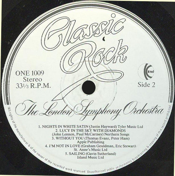 London Symphony Orchestra And The Royal Choral Society : Classic Rock (LP, Album, RE, WEA)
