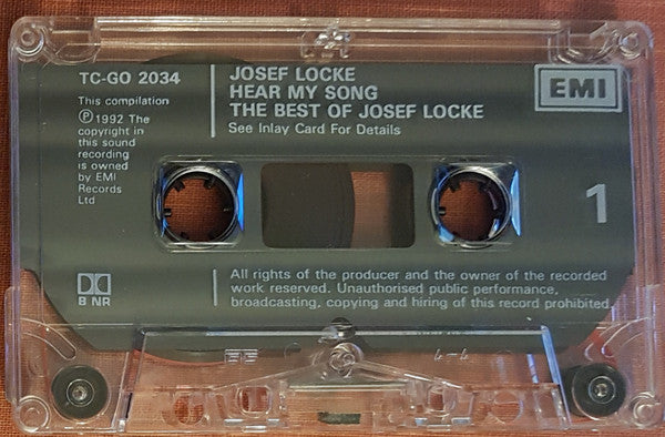 Josef Locke : Hear My Song - The Best Of Josef Locke (Cass, Comp)