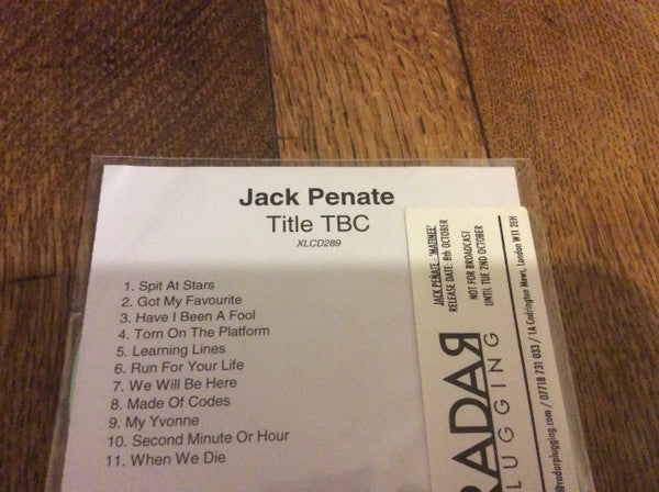 Jack Peñate : Title TBC (CDr, Album, Promo)