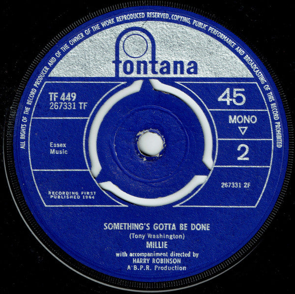 Millie* : My Boy Lollipop (7", Single, Mono, 3 P)