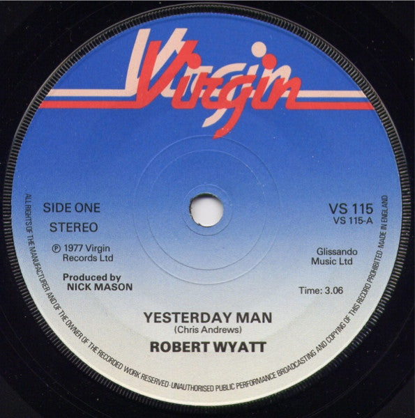 Robert Wyatt : Yesterday Man (7", Single)