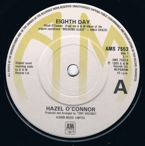 Hazel O'Connor : Eighth Day (7", Single)