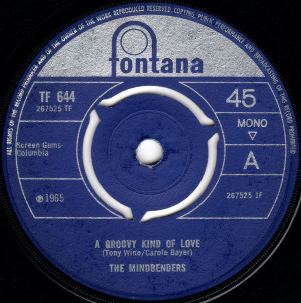 The Mindbenders : A Groovy Kind Of Love (7", Single, Mono, 3-P)