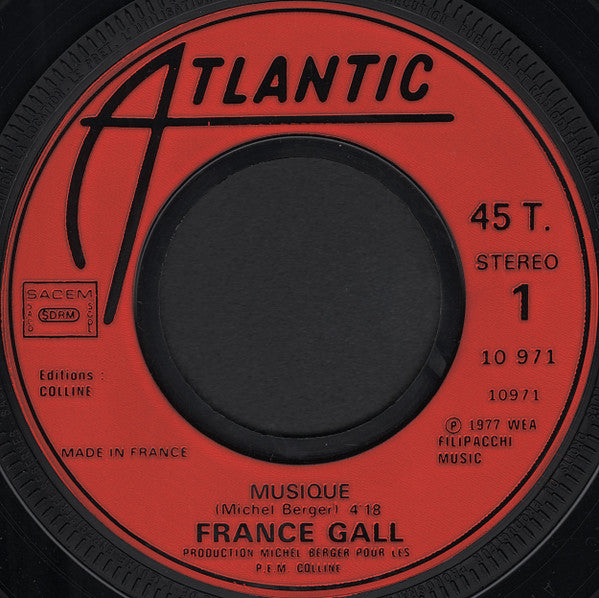 France Gall : Musique (7", Single, Ora)