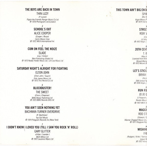 Various : The Boys Are Back In Town (CD, Comp)