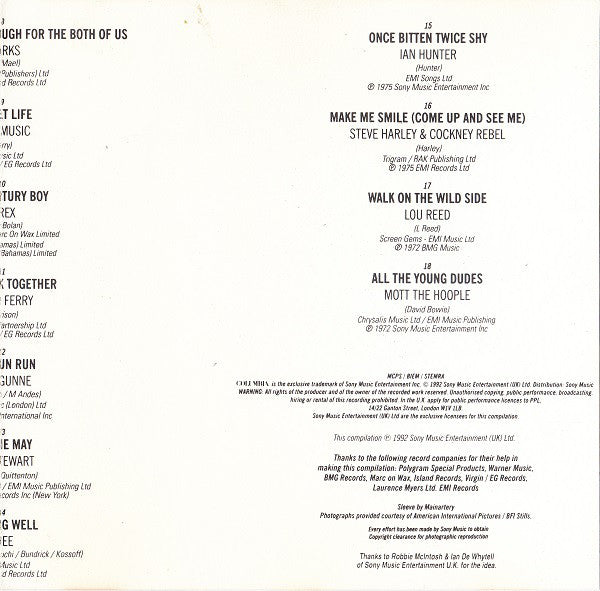 Various : The Boys Are Back In Town (CD, Comp)