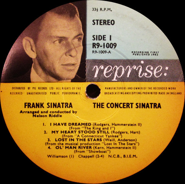 Frank Sinatra : The Concert Sinatra (LP, Album)