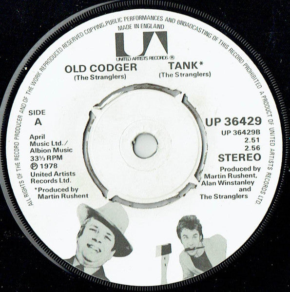 The Stranglers : Walk On By / Old Codger / Tank (7", Single, Pus)
