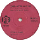 Petula Clark : Downtown (7", Single, Sol)