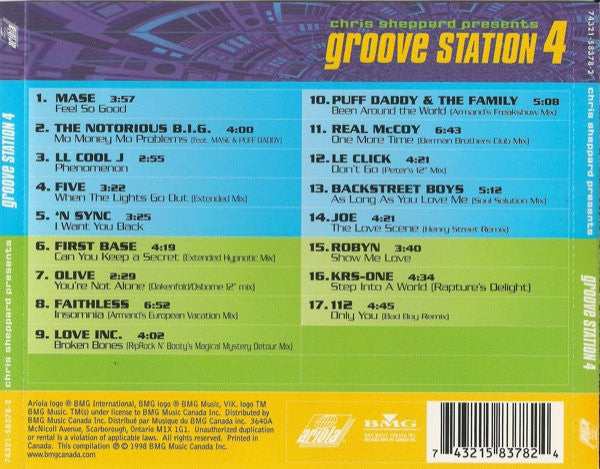 Chris Sheppard : Chris Sheppard Presents Groove Station 4 (CD, Comp, Mixed)