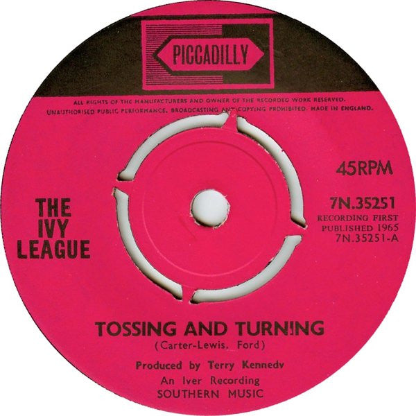 The Ivy League : Tossing And Turning (7", Single, Pus)