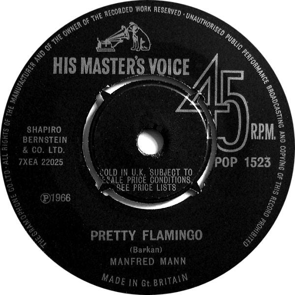 Manfred Mann : Pretty Flamingo (7", Single)