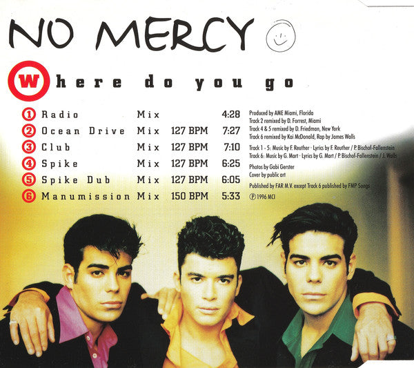 No Mercy : Where Do You Go (CD, Maxi)