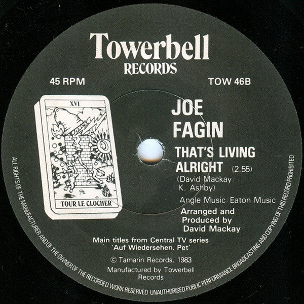 Joe Fagin : Breakin' Away / That's Livin' Alright (7", Single)