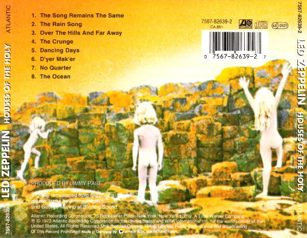 Led Zeppelin : Houses Of The Holy (CD, Album, RE, RM, Gre)