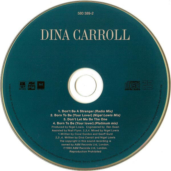 Dina Carroll : Don't Be A Stranger (CD, Single)