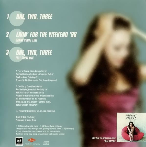 Dina Carroll : One, Two, Three (CD, Single, CD1)