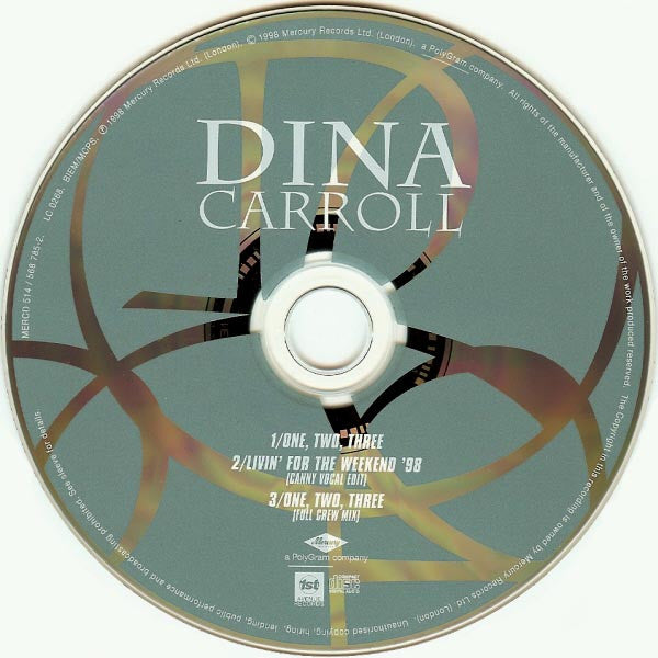 Dina Carroll : One, Two, Three (CD, Single, CD1)