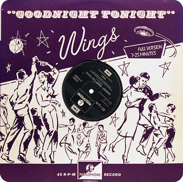 Wings (2) : Goodnight Tonight (12", Single, Ltd)