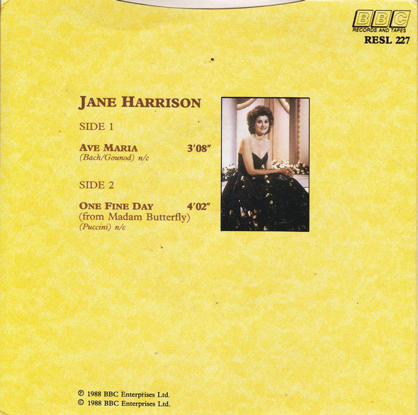 Jane Harrison : Ave Maria (7", Single)