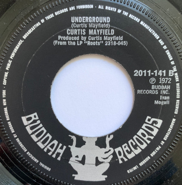 Curtis Mayfield : Freddie's Dead (Theme From "Superfly") (7", Single, Bla)