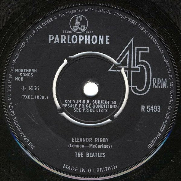 The Beatles : Eleanor Rigby / Yellow Submarine (7", Single, Pus)
