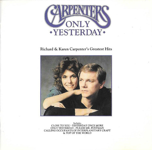 Carpenters : Only Yesterday - Richard & Karen Carpenter's Greatest Hits (CD, Comp, Nim)