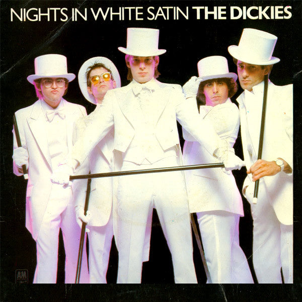 The Dickies : Nights In White Satin (7", Single, M/Print, Whi)