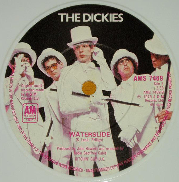 The Dickies : Nights In White Satin (7", Single, M/Print, Whi)