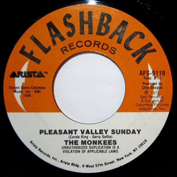 The Monkees : I'm A Believer / Pleasant Valley Sunday (7", Single, RE, Styrene)