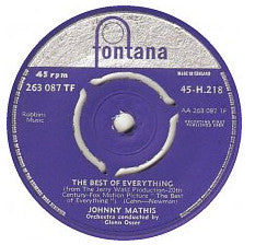 Johnny Mathis : The Best Of Everything (7", Single)