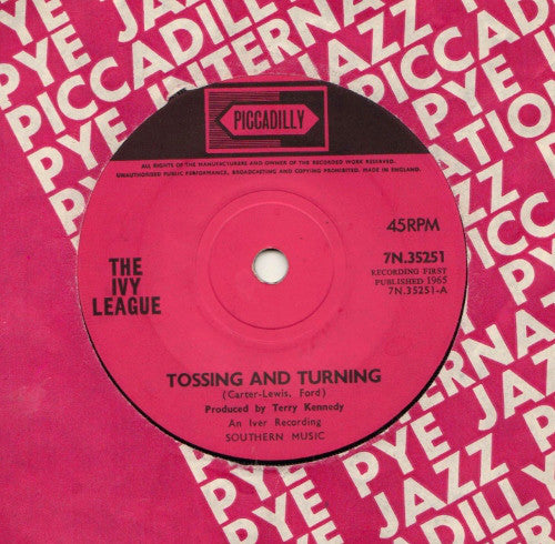 The Ivy League : Tossing And Turning (7", Single, Sol)