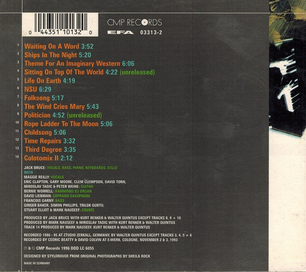 Jack Bruce : The Jack Bruce Collector's Edition (CD, Comp)