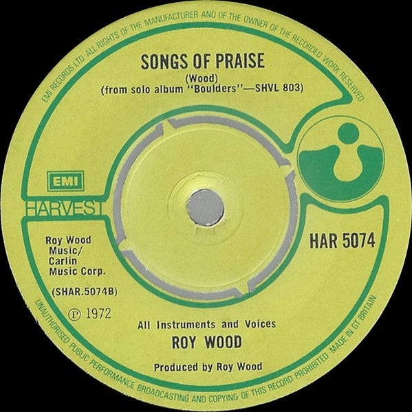 Roy Wood : Dear Elaine (7", Single)