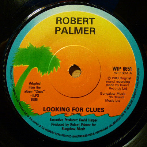 Robert Palmer : Looking For Clues (7", Single)