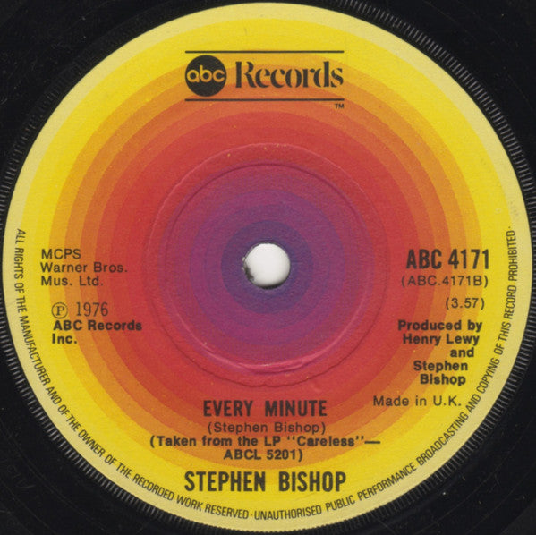 Stephen Bishop : On And On (7", Single)