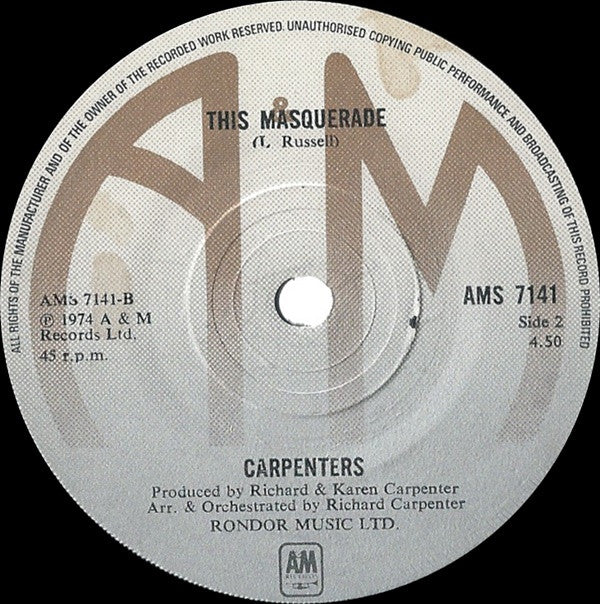 Carpenters : Please Mr Postman (7", Single)