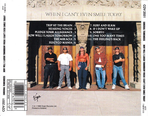Suicidal Tendencies : How Will I Laugh Tomorrow When I Can't Even Smile Today (CD, Album, RE, RP)