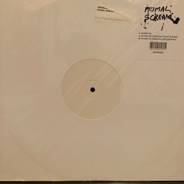 Primal Scream : Invisible City (12", Ltd, Num, W/Lbl)