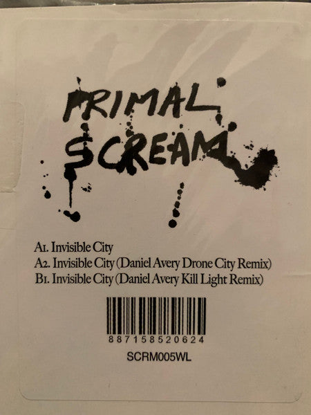 Primal Scream : Invisible City (12", Ltd, Num, W/Lbl)