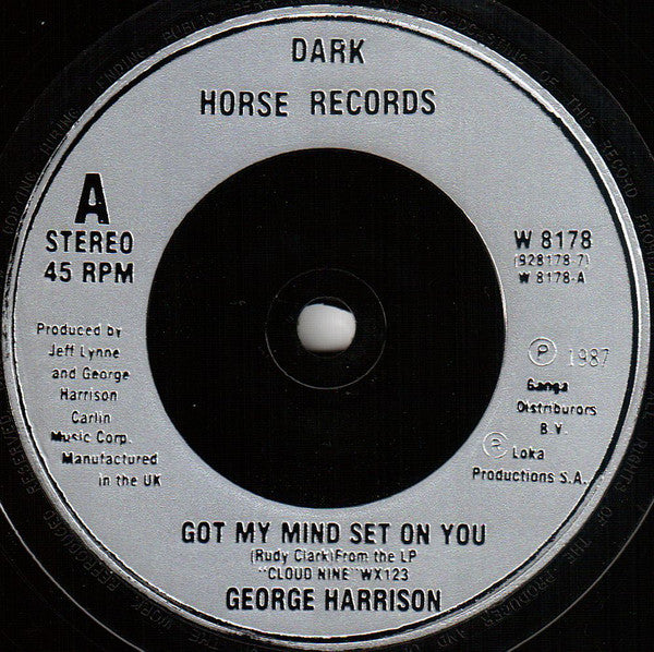 George Harrison : Got My Mind Set On You (7", Single, Sil)