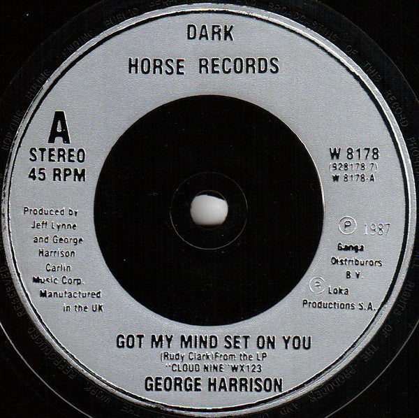 George Harrison : Got My Mind Set On You (7", Single, Sil)