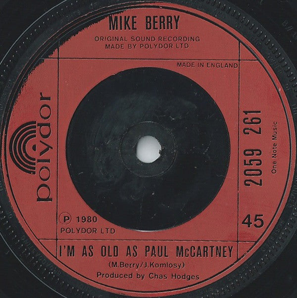 Mike Berry : The Sunshine Of Your Smile (7", Single, Red)