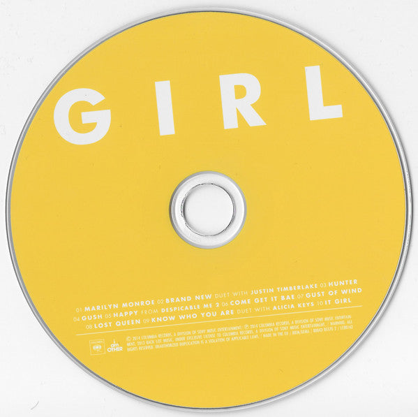 Pharrell Williams : G I R L (CD, Album)