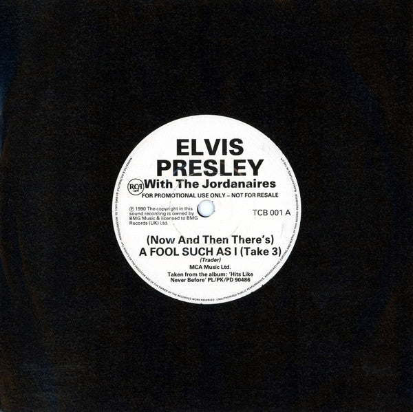 Elvis Presley : (Now And Then There's) A Fool Such As I (Take 3) (7", Single, Promo)