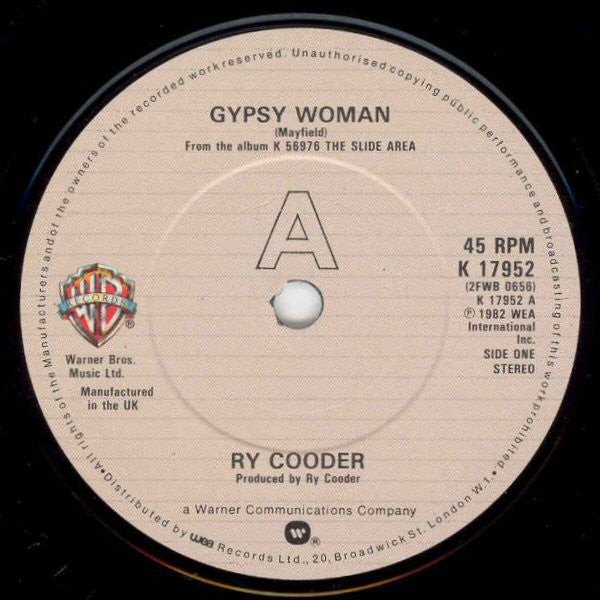 Ry Cooder : Gypsy Woman (2x7", Ltd, Gat)