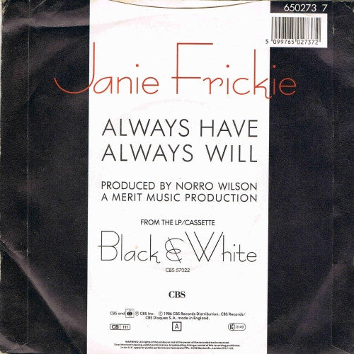 Janie Fricke : Always Have Always Will (7")