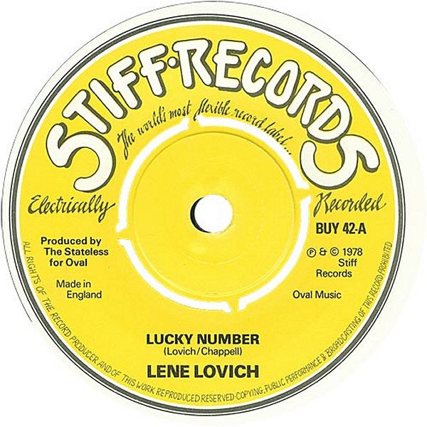 Lene Lovich : Lucky Number (7", Single, Com)