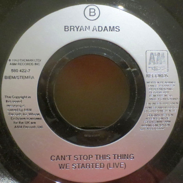 Bryan Adams : Please Forgive Me (7", Single, Jukebox)