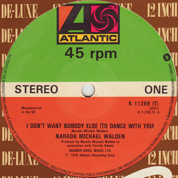 Narada Michael Walden : I Don't Want Nobody Else (To Dance With You) (12")